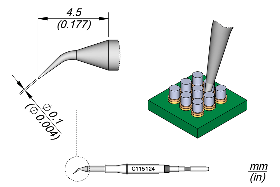 C115124 - Conical Bent  0.1 S1